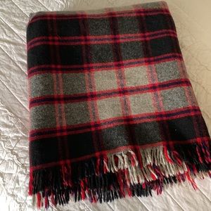 100% Wool Plaid Blanket/Throw by Amana